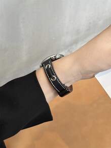 18mm 20mm 22mm schmales Leder Magnetarmband - Stilvoller Ersatzband für Galaxy Watch 6 5 4 40mm 44mm, Galaxy Watch 5 Pro, Galaxy Active 2, Watch 6 4, GT4 GT3 GT2 Pro - Bequemes, unisex Design für Herren und Damen