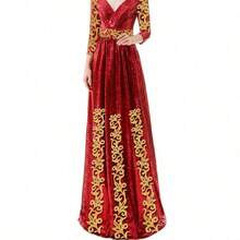 1米/卷 35毫米金色蕾丝花边刺绣熨烫花朵蕾丝丝带工艺品 DIY 服装派对婚纱装饰，背面含热熔胶 - 彩色 - 查看 11