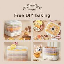 家用食品脱水机，食品冷冻干燥机，带5个托盘，糖果冷冻干燥机，带智能定时器和温度控制，冷冻干燥零食机，用于水果、肉类和蔬菜储存