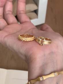 Bague créative en blé plaquée or 18 carats avec zircone, style palais français pour femmes de luxe