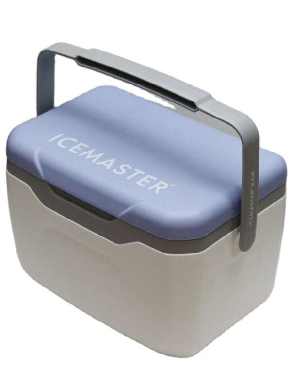 1 pieza Caja de aislamiento simple de PP de 5,5 L, caja térmica rectangular popular de color azul y blanco apta para Pascua, Día de la Madre, Navidad, Halloween, Año Nuevo, pesca, camping al aire libre, viajes por carretera, conservación de alimentos