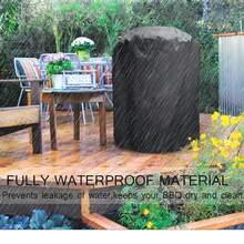 Oversized Heavy-Duty Grill Cover Suitable For Large Gas Grill, Flame Broiler And Commercial Style Barbecue, With Adjustable Buckle, Elastic Hem, Suitable For Outdoor Grilling All Year Round - Black - View 4