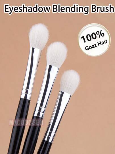 1支天然心形眼影刷，可用于晕染高光，100%山羊毛，蓬松柔软，可作眼影晕染刷、眉刷、眼影刷、螺旋刷、赠品等。