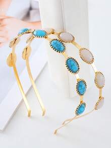 1pc Fashion Vintage Headband, Elegant & Charming, Minimalistic & Versatile, Unique Design, Creates Perfect Hairstyle, Great For Photos, Rhinestone Decor, Suitable For Home, Outing, Party, Wedding & Various Occasions, Hair Band, Hair Hoop, Autumn, Hair Accessories