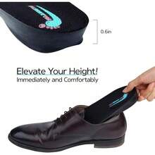 Height Increase Insole, Shoe Lift For Men Elevated Cushioned Inserts And Arch Support Comfort Insoles To Make You Taller - 0.6" UP (US Women's Size 5.5-9.5) - View 7