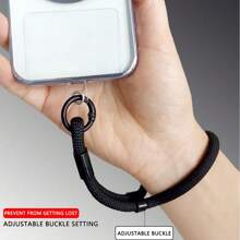 Thick Adjustable Phone Wrist Strap, Suitable For Various Smartphones. Anti-Lost Keychain, Multi-Functional, Multi-Color Options, Durable