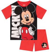 Disney Mickey Mouse Short Pyjamas, Mickey Short Pjs For Boys,Boys Pyjamas For Summer - Red - View 1