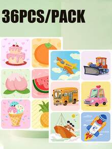 36pcs Cartoon Pattern Mosquito Repellent Stickers, Suitable For Both Adults And Children, Cute Pattern Stickers, Resealable Children's Stickers, Camping, Beach And Outdoor Necessities, Suitable For Outdoor Camping And Travel(36pcs/Pack) - Multicolor - View 2