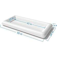 Multi Layer Tray Inflatable Ice Tray Salad Tray Cup Holder Beverage Party Inflatable Water Float - Multicolor - View 9