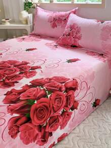 1pc Printed Pattern Bedsheet, Bedding, Easy Care Super Soft Microfiber Bedsheet For Children Bed, Double Bed, King Bed, Breathable Wrinkle-Free, Suitable For Luxury Hotel Style, All Seasons