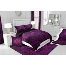 Gothic Bedding Sets Victorian Comforter Set,Black Damask Comforter Set - 1 - View 7