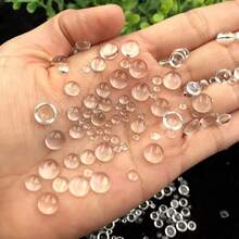 Bộ 350 hạt nước Acrylic trong suốt, hạt bán tròn, hạt sương nhựa, dùng cho đồ thủ công DIY, sổ lưu niệm, làm thiệp, trang trí - trong suốt - Xem 7