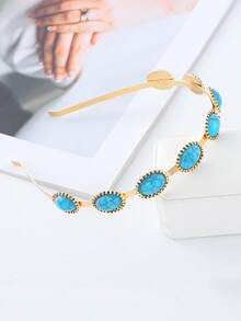 1pc Fashion Vintage Headband, Elegant & Charming, Minimalistic & Versatile, Unique Design, Creates Perfect Hairstyle, Great For Photos, Rhinestone Decor, Suitable For Home, Outing, Party, Wedding & Various Occasions, Hair Band, Hair Hoop, Autumn, Hair Accessories