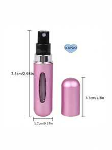 1/4件夏季香水瓶高级便携式化妆品瓶男女香水分装喷雾瓶细腻水雾可重复使用迷你底部灌装香水分装工具适合旅行便携5ml - 彩色 - 查看 8