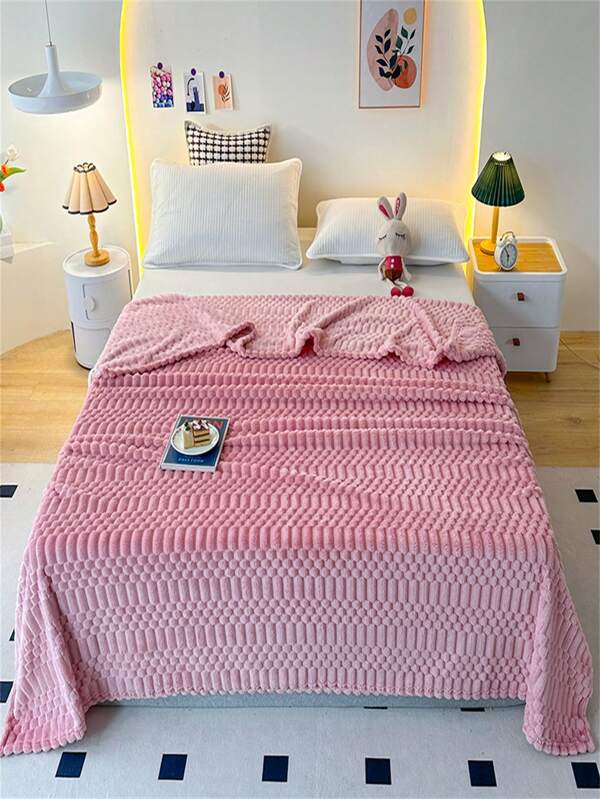 1pc Blanket, Towel Blanket, Bed Blanket, Sofa Blanket, Office Nap Blanket, Throw Blanket, All Season Blanket