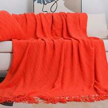 Sofa Blankets, Throw Blankets & Nap Blankets - Orange - View 2