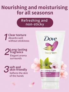 1pc 75ml Dove Green Tea & Cherry Blossom Hand Cream, Refreshing, Moisturizing, Long-Lasting Fragrance, Skin Brightening, Suitable For All Skin Types In Spring & Summer - Green Tea Sakura Fragrance - View 3