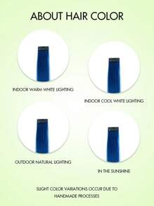 1 Peça Extensão de Cabelo Clipe em Cabelo Humano Extensões de Cabelo Remy Cabelo Humano Peças de Cabelo Destaque Cor Reta Clipe Invisível em Extensões de Cabelo Fantasias de Halloween para Essenciais de Festa Feriado Noiva Presente de Festival