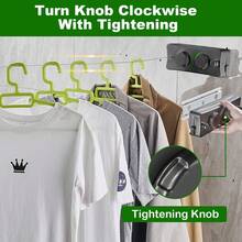 Ausziehbare Wäscheleine, Innen- & Außen-Trockenseil ohne Durchhängen, Schwerlast-Ausziehbare Wäscheleine, Wandmontiertes Edelstahl Material