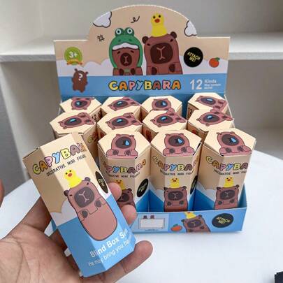 Sonyangel Capybara Angel Blind Box, Creative Stickers Suitable For Laptop, Car, Phones, Tablets, A Surprise Gift For Birthday And Holidays