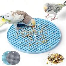 1 pieza Juguete de forrajeo para pájaros tipo rompecabezas, alfombrillas de alimentación lenta para pájaros, juguetes de forrajeo interactivos para loros para aumentar el tiempo de alimentación, juguetes de enriquecimiento para pájaros como rata, periquito, cacatúa, loro gris africano, cotorra, agapornis - Multicolor - Ver 9