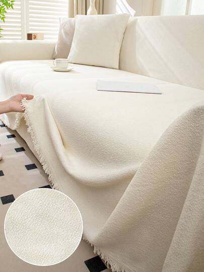 1PC All-Season Non-Slip Sofa Cover - Fit For Single, Double, Triple & Quad Sofas, Machine Washable, Modern Design Home Decor