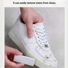 1pcs Magic Shoe Cleaner - Residue Free Multifunctional Cleaner, Suitable For Sports Shoes, Synthetic Leather, Clothing, Floors And Countertops - Quick Repair In Living Rooms, Bedrooms, Bathrooms, Kitchens - Essential For Home Cleaning, Multi-Purpose Surface Cleaner, No Trace Wiping And Cleaning - White - View 4