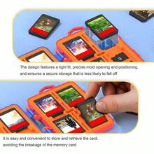 A Game Card Case Suitable For Switch OLED/ Lite, Capable Of Storing 8 Game Card Slots, 15 TF Memory Card Slots, And A Switch 2 Mini Protective Case Accessory - Game Card Storage Box [blue Red] - View 5