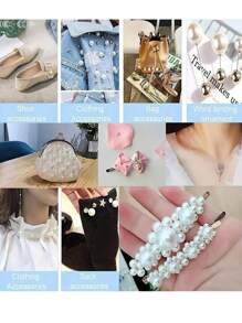 1pack 3-14mm Of White Faux Pearl Round Beads DIY Decoration