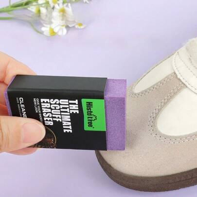 2pcs Shoe Cleaner Eraser, Sports Shoes Cleaner Eraser, Boots Cleaner Eraser, Shoe Dog Suede Eraser Set - Sneaker Cleaning Block For Nubuck, Suede, Velvet And Sheepskin Shoes, Durable Material, Gentle Cleaning Agent For Delicate Surface, Easy To Carry,Faux Leather, And Clothes, Suitable For Multipurpose Use In Living Rooms, Bedrooms, Bathrooms, Kitchens, Toilets.