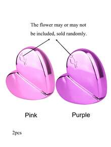 1件/2件25毫升心形香水喷雾瓶，菱形铝制喷雾器，可再填充小香水瓶 - 彩色 - 查看 10