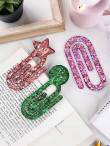 Silicone Mold In Shape Of Paper Clips, For DIY Resin Bookmarks, Paper Clips - Mold - View 8