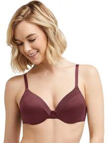 Maidenform Women's Everyday Full Coverage Cushioned Underwire Bra - 可樂紅 - 查看 1