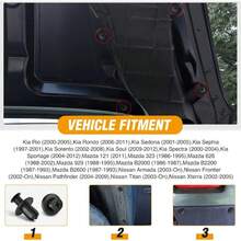 50/100 件通用汽车塑料紧固件固定夹，适用于内饰板、保险杠、格栅和后备箱衬里 - 通用汽车的替换推针铆钉 - 易于安装的汽车车身夹组合套件 - 彩色 - 查看 7