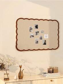 1pc Self-Adhesive Memphis Style Bulletin Board, Can Hold Photos, Sticky Notes, Foldable Display Board For Office, Home, Classroom, Suitable For Memo, Study Plan, Photo DIY, Notice, Classroom Information, School Supplies,Back To School, Cork Board, Pin Board, Vision Board - Multicolor - View 3