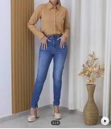 BELLA ELISA White Formal Shirt Excellent Quality / Factory Price New Release / Minimalist Style / Shirt With Front Button - Krem - View 2