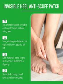Transparent Heel Blister Cushion Pads, Invisible Heel Protector Tape, Comfortable & Breathable, Flexible & Soft, Apply Where Needed, Easy To Tear And Stick, Convenient To Use, Transparent Non-Slip High Heel Shoe Accessory