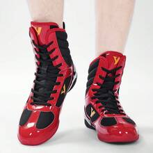 新款男士拳击鞋透气训练鞋防滑训练格斗运动鞋耐磨格斗装备运动拳击靴