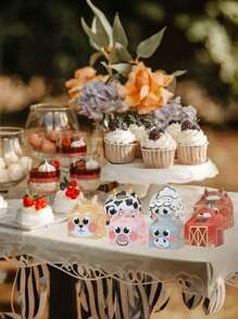 24 pièces Sacs-cadeaux thème animaux de ferme, boîtes-cadeaux créatives thème animaux, emballage en papier réutilisable, convient pour les cadeaux de fête, anniversaires, Noël, décorations de mariage, adapté aux fêtes d'anniversaire et célébrations