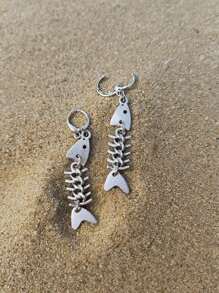 2PCSPunk Hip-Hop Style Thorn Fishbone Earrings Are Perfect For Fashion-Forward And Unique Women To Wear. They Also Make Great Small Gifts For Couples.