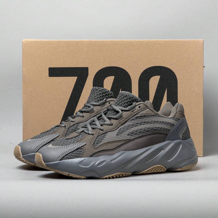 Men's Sports Shoes Outdoor Casual Dad Shoes Lightweight Non-Slip Breathable Soft Sole, Suitable Casual, Sports, Running, Stage, Party, All Seasons, Y2K Style - 灰棕700v2 - 查看 1