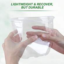 50 Pa Nursery Pots, 7/6/5/4/3.5 H Clear Nursery Pot For Plants, Plastic Plant Pots With Drainage Holes, Seed Starter Garden - Multicolor - View 4