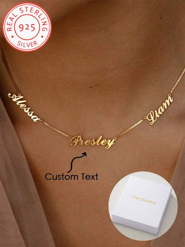 Una collana personalizzata alla moda con pendente multifilo in argento 925 per uomini e donne, idea regalo di compleanno, adatta per uso quotidiano, vacanze, banchetti, feste ed altre occasioni, dal design unico, alla moda e delicato