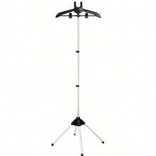 便携式蒸汽挂烫机可伸缩折叠铝制蒸汽熨斗衣架 | 独立式可调节高度蒸汽挂烫机架，带独立支撑，多用途，适用于卧室和旅行，保持衣物温暖干燥