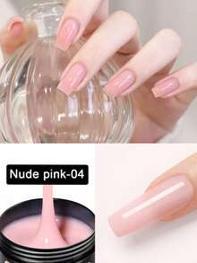 KAMUA 100g/30g Pink Nude Transparent Extension Gel, For Nail Tips & Extension Strengthening, Hard Gel Base, Rhinestone Nail Gel, Suitable For Beginners & Professional Nail Artists DIY At Home Nails - Multicolor - View 14