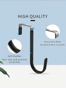 1/3pcs No-Drill Door Back Hooks, Kitchen Organizer Racks, Coat Hanger, Storage Shelf, S-Shaped Hooks