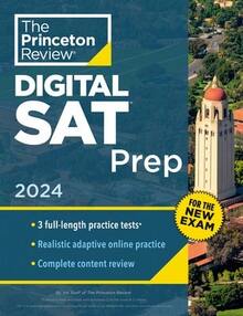Pre-Owned Princeton Review Digital SAT Prep, 2024: 3 Practice Tests + Review + Online Tools (Paperback) By The Princeton Review - Single Book - View 1