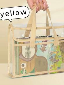1 个透明防水可扩展文件袋，高品质便携式透明文件夹，适用于办公室、学校和毕业季、感恩节、返校礼物等活动 - 彩色 - 查看 9