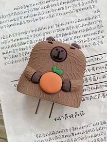 4件南瓜熊硅胶充电头保护套，兼容Apple 15W/18W/20W快速充电适配器线保护套，充电器配件，手机配件 - 彩色 - 查看 3