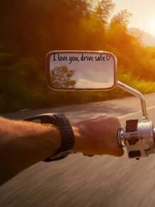 我爱你，开车，镜子贴纸，摩托车配件，摩托车后视镜贴纸，贴纸汽车配件，汽车内饰贴纸，汽车后视镜贴纸，汽车内饰化妆镜贴纸，防水PVC汽车贴纸，汽车通用，后视镜装饰贴，汽车必需品，摩托车用品